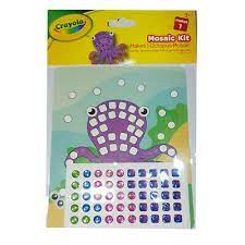 Crayola Mosaic Kit Makes 1 Octopus Mosaic RRP 1 CLEARANCE XL 99p
